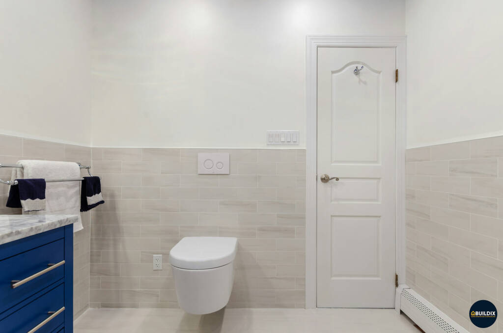 blue bathroom